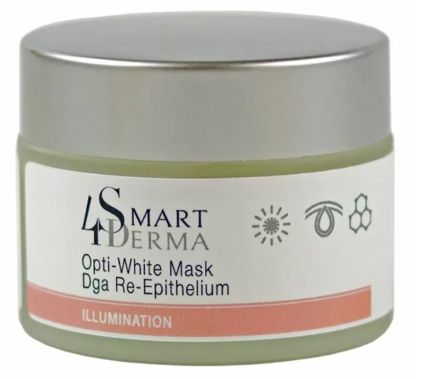 Маска оптически отбеливающая реэпителизирующая Smart4Derma Opti-white mask dga re-epithelium Illumination 50 мл (14962264)