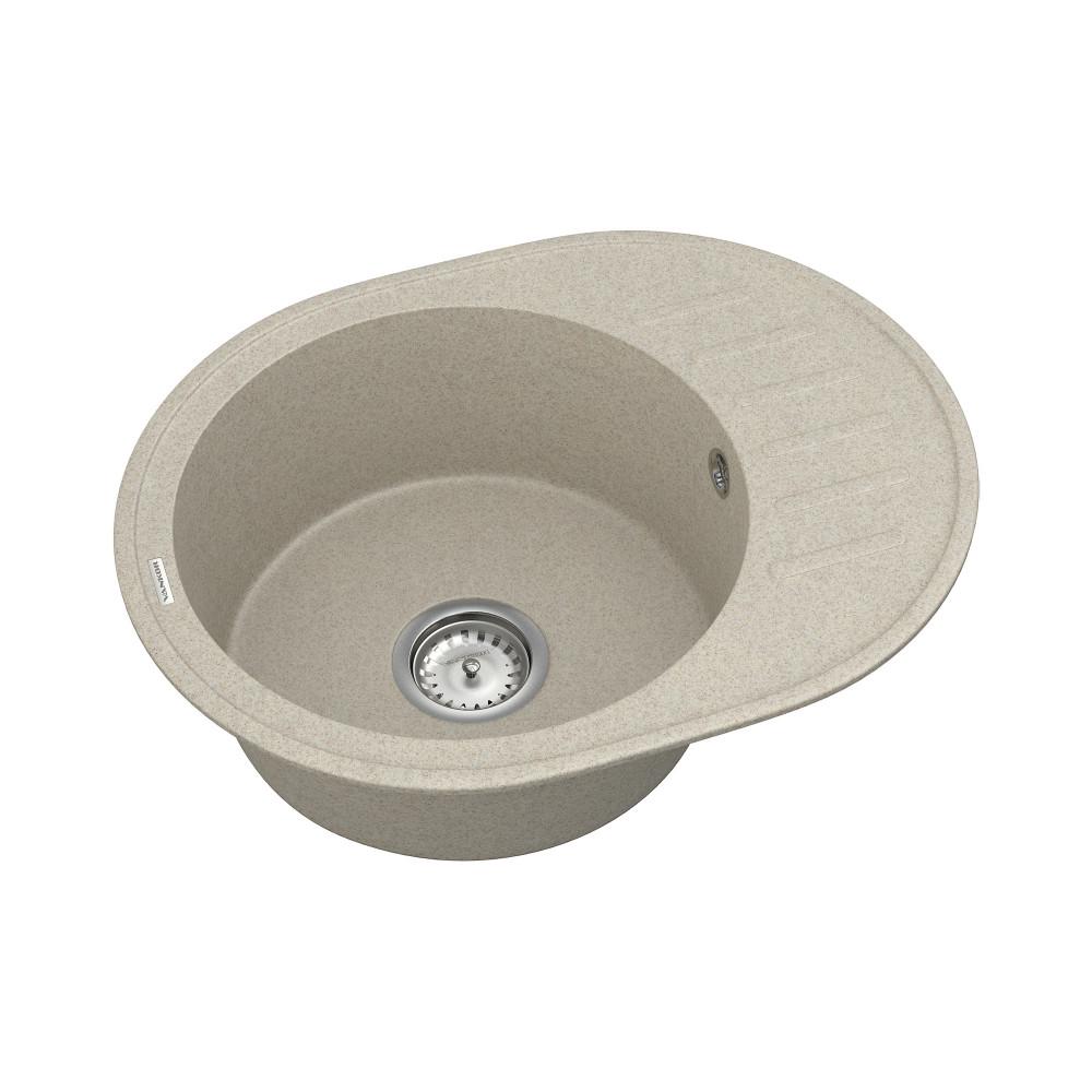 Кухонная мойка VANKOR Lira LMO 02.57 Terra с сифоном