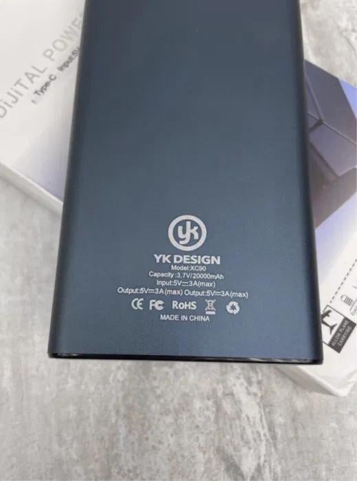Повербанк YK Design XC90 9386 20000 mAh Сріблястий (4501149) - фото 2 Повербанк YK Design XC90 9386 20000 mAh Сріблястий (4501149) - фото 2