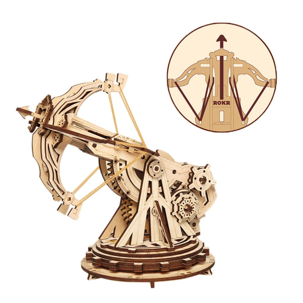 Конструктор деревянный 3D Robotime KW401 Арбалет детский (1378420) - фото 2