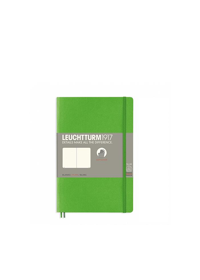 Блокнот Leuchtturm1917 Paperback B6 мягкая обложка чистые листы Свежий зеленый (358307)