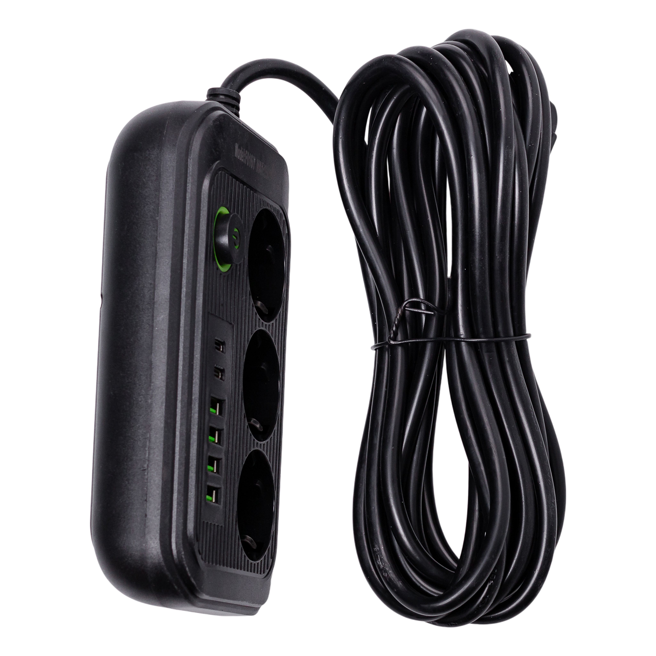 Фільтр мережі 4,75 м F16 на 3 розетки 4 usb 2 type-c з кнопкою HP-5-22 відключення Чорний (A-034383) - фото 6 Фільтр мережі 4,75 м F16 на 3 розетки 4 usb 2 type-c з кнопкою HP-5-22 відключення Чорний (A-034383) - фото 6