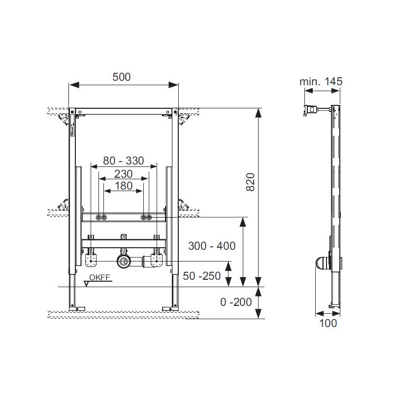 Інсталяційна система для біде TECE Profil 9330005 (194251) - фото 2 Інсталяційна система для біде TECE Profil 9330005 (194251) - фото 2