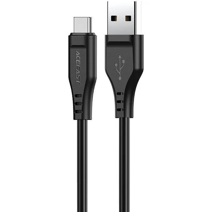 Кабель Acefast C3-04 USB 2.0 USB to Type-C 1,2 м 3A TPE Black (6974316280866)