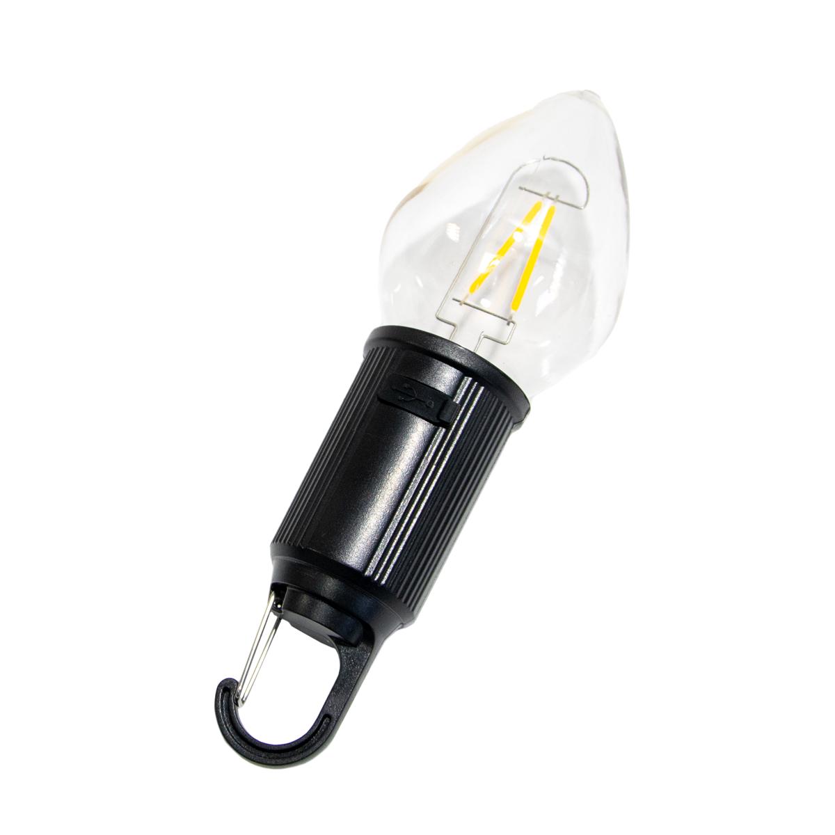 Лампочка с аккумулятором Camping Lamp T03 Черный с карабином (1010820-Black)