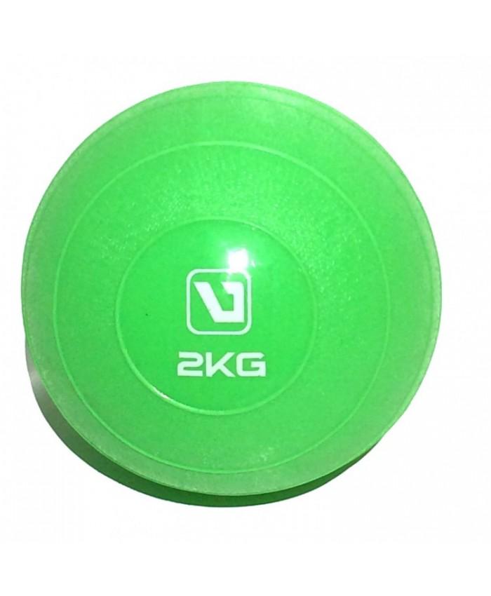 Медбол м'який LiveUP Soft Weight Ball 2 кг Зелений (LS3003-2) - фото 1