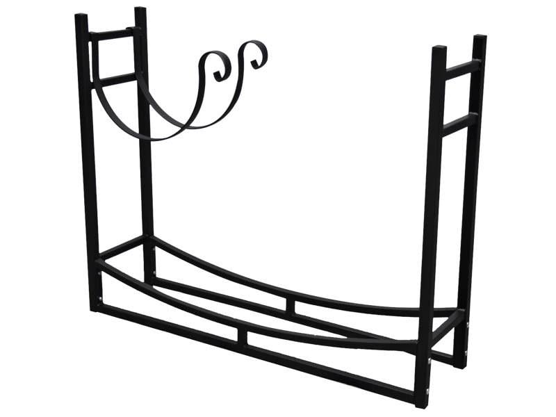 Дровница металлическая Kompred OL622 с кованой полкой