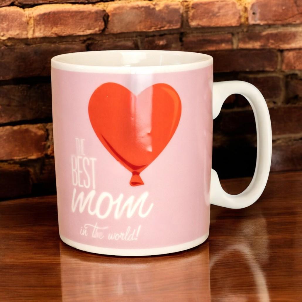 Кружка керамическая The Best MOM in the world 1 л Розовый - фото 6 Кружка керамическая The Best MOM in the world 1 л Розовый - фото 6