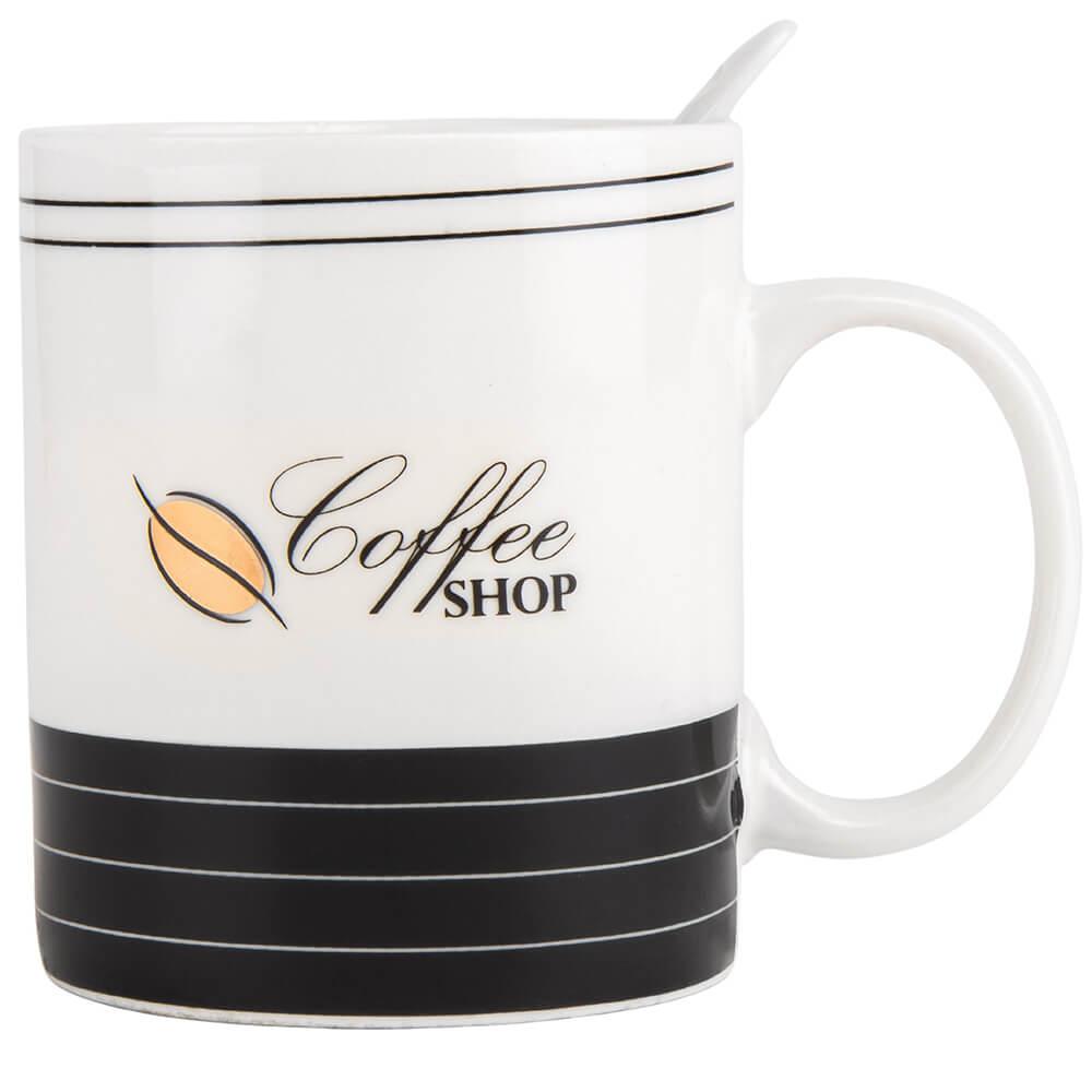 Набор кружок керамическых Coffee shop 300 мл 6 шт. Белый (18901-002) Набор кружок керамическых Coffee shop 300 мл 6 шт. Белый (18901-002)