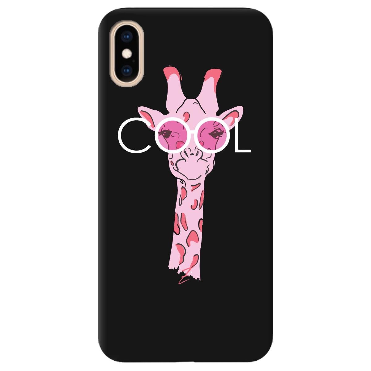 Силіконовий чохол Zorrov для Apple iPhone XS Max - Cool giraffe (11210040206052364)