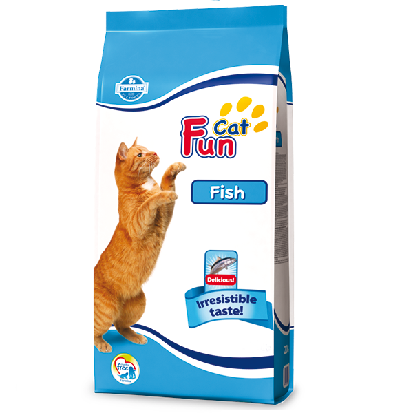 Корм сухой полнорационный Farmina Fun Cat для взрослых кошек с рыбой 20 кг (2998381716) Корм сухой полнорационный Farmina Fun Cat для взрослых кошек с рыбой 20 кг (2998381716)