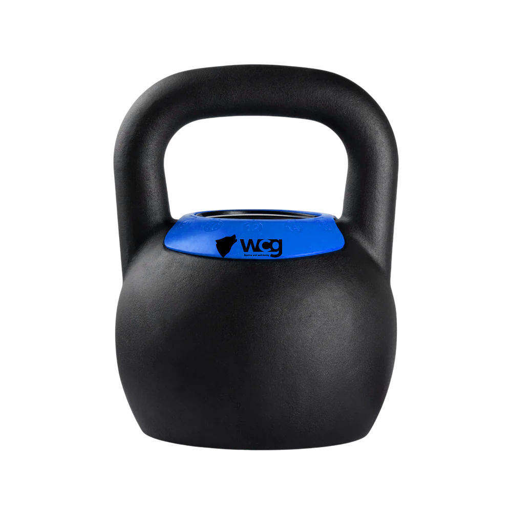 Гиря чавунна WCG 8-16 кг Чорний/Синій (29714245) Гиря чавунна WCG 8-16 кг Чорний/Синій (29714245)
