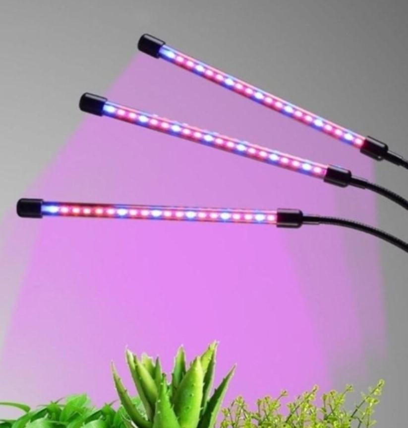 Фітолампа USB для росту рослин на 3 лампи світлодіодна LED (535) - фото 2 Фітолампа USB для росту рослин на 3 лампи світлодіодна LED (535) - фото 2