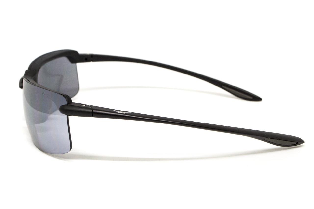 Очки защитные Global Vision Wheelin зеркальные Серый в черной оправе (69962426490400) - фото 6 Очки защитные Global Vision Wheelin зеркальные Серый в черной оправе (69962426490400) - фото 6