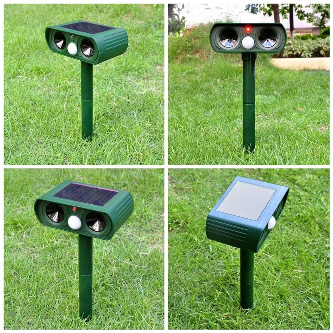 Отпугиватель животных на солнечной батарее Bodasan ультразвуковой уличный для птиц/зверей/насекомых (2534230082) - фото 7