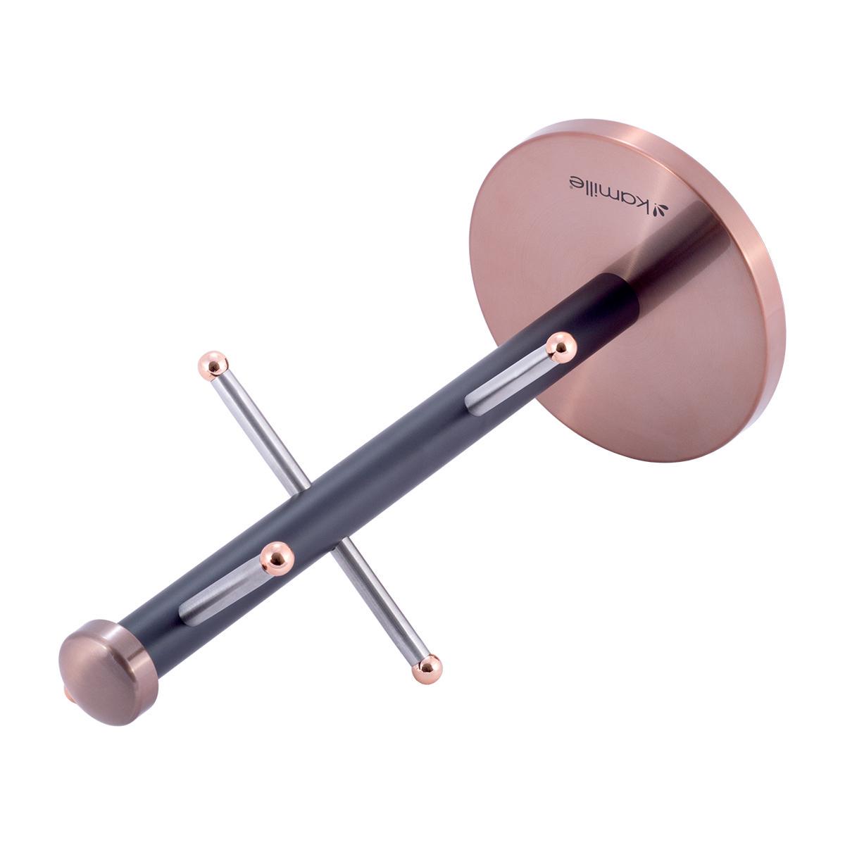 Стійка-підставка для чашок Kamille Vizo з нержавіючої сталі Мідний (0183A) - фото 5 Стійка-підставка для чашок Kamille Vizo з нержавіючої сталі Мідний (0183A) - фото 5