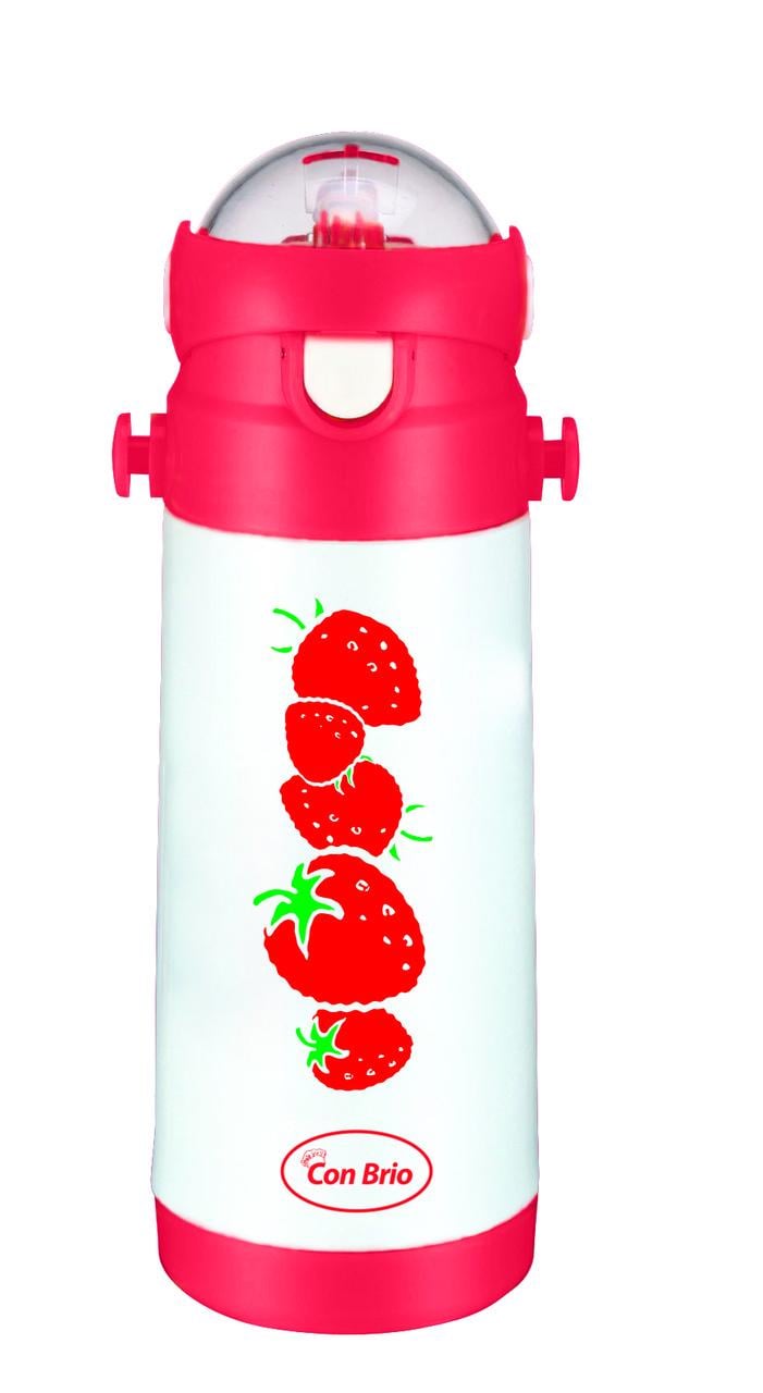 Термос питьевой Con Brio из нержавеющей стали 0,35 л Красный (CB-340)