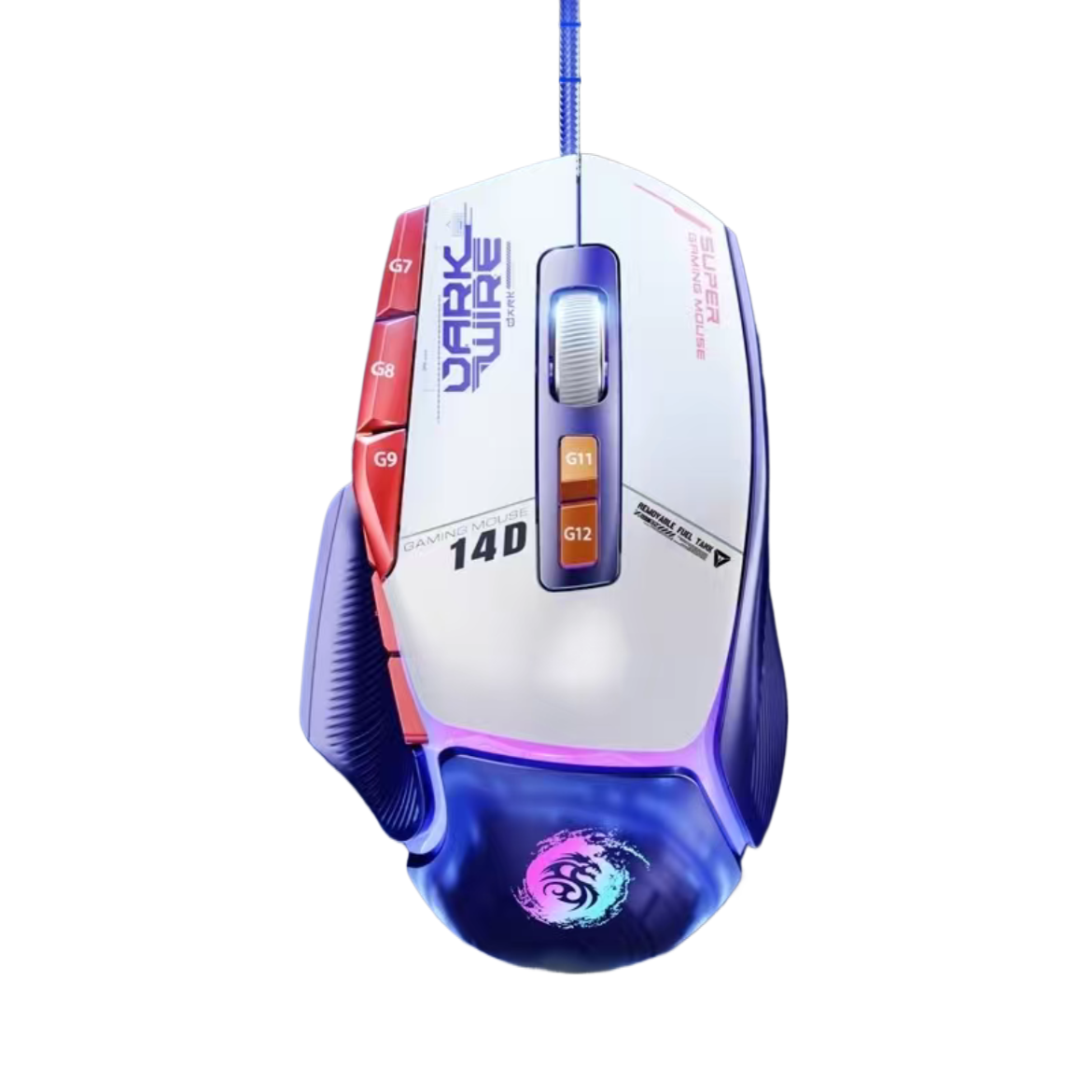 Компьютерная мышка PHANTOM DEMON BLADE G502X проводная с RGB подсветкой 12800DPI Black/White (2103984518) Компьютерная мышка PHANTOM DEMON BLADE G502X проводная с RGB подсветкой 12800DPI Black/White (2103984518)