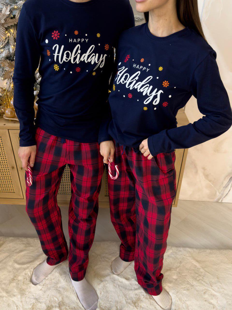 Пижамы парные мужская и женская Глен с начесом M (F220PF22PLW21) - фото 5