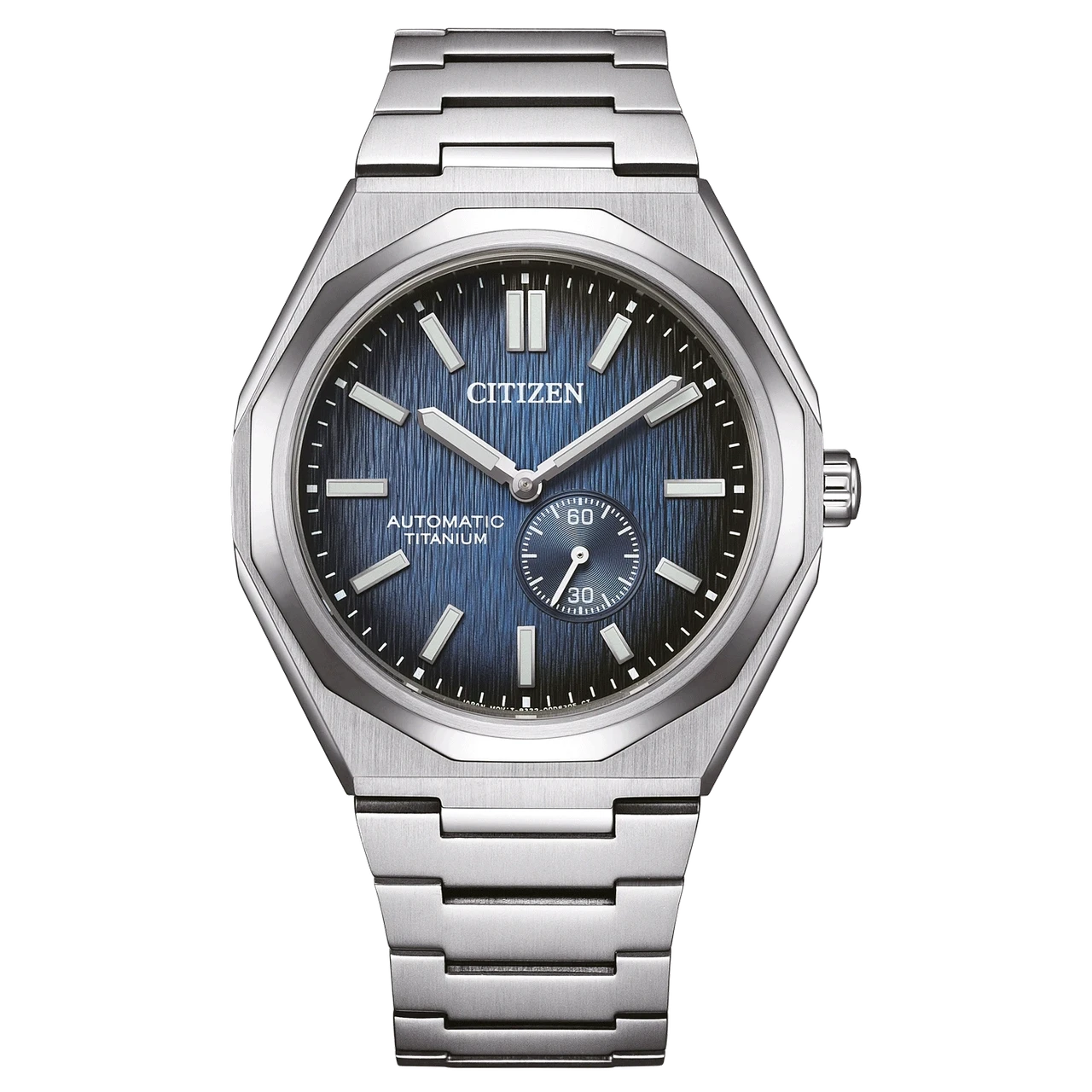 Наручные часы мужские Citizen NK5020-58M механические со стальным корпусом и синим циферблатом