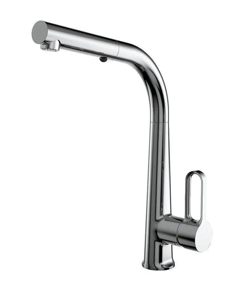 Смеситель для кухни с высоким изливом AND YLN18569-5H поворотный излив с двумя гибкими шлангами 560 мм