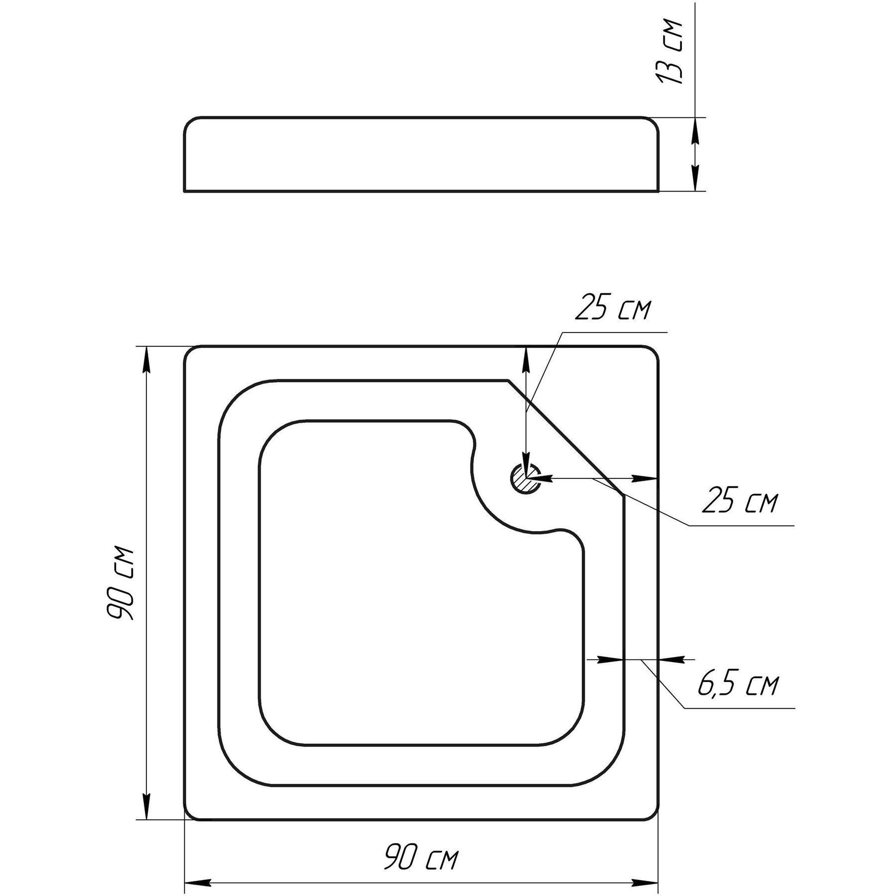 Душова кабіна MIXXUS CUBIC SCT01-90x90x195-FB квадратна скло 4 мм з підонном 90x90 см Хром (OL-MI6903) - фото 16
