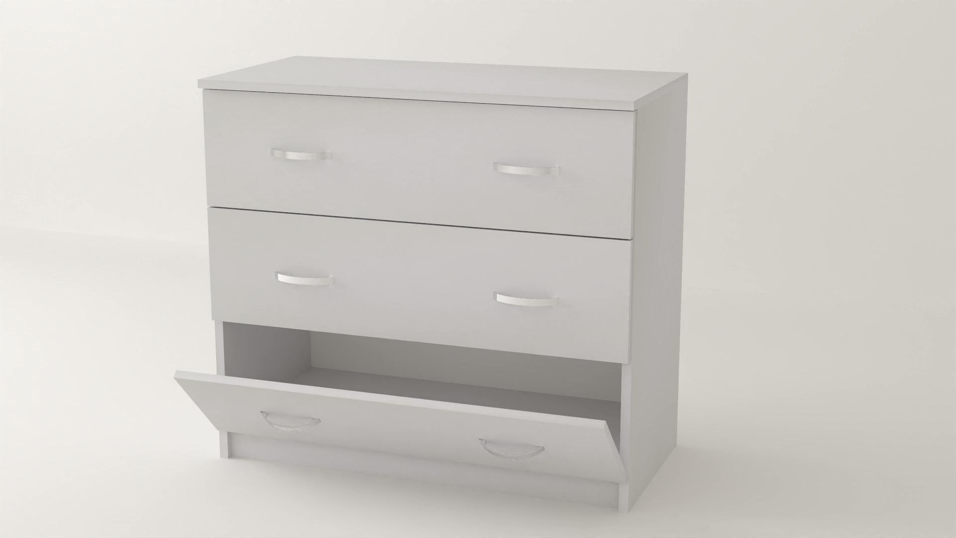 Комод Алекса ВК-24 85х50х73 см Белый (61314) - фото 1 Комод Алекса ВК-24 85х50х73 см Белый (61314) - фото 1