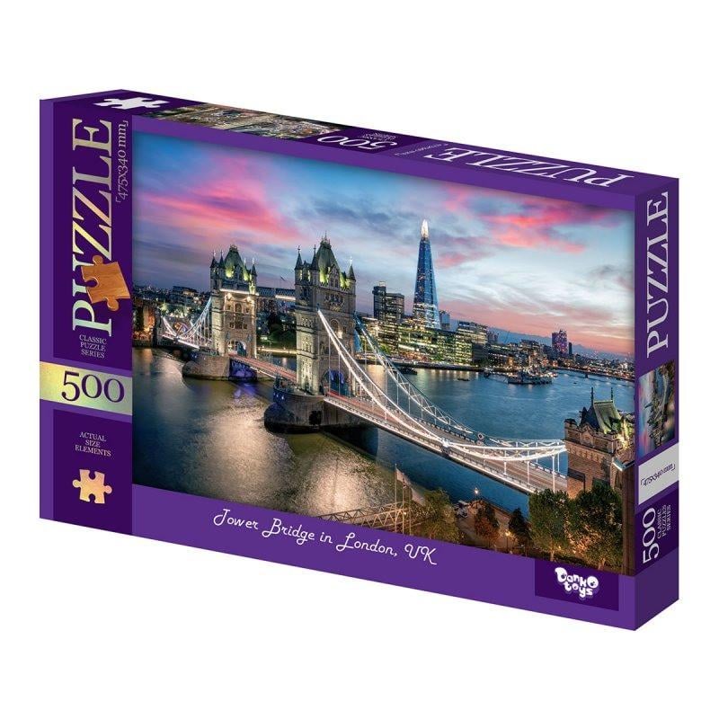Пазлы классические Danko Toys Tower Bridge в Лондоне 500 эл. Фиолетовый (IP-177-P-1199)