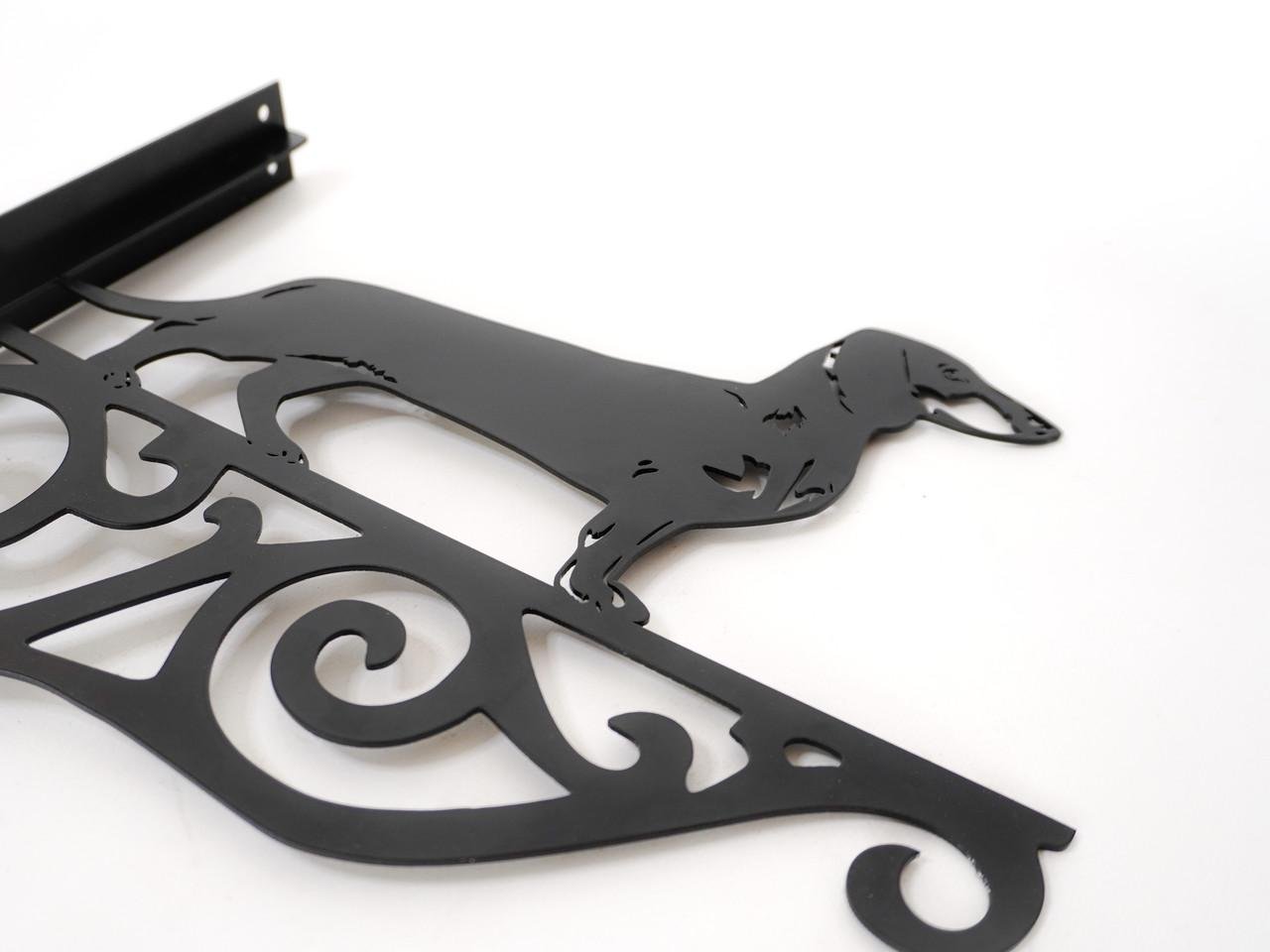 Кронштейн Такса для кашпо с цветами метал Черный (М017) - фото 4