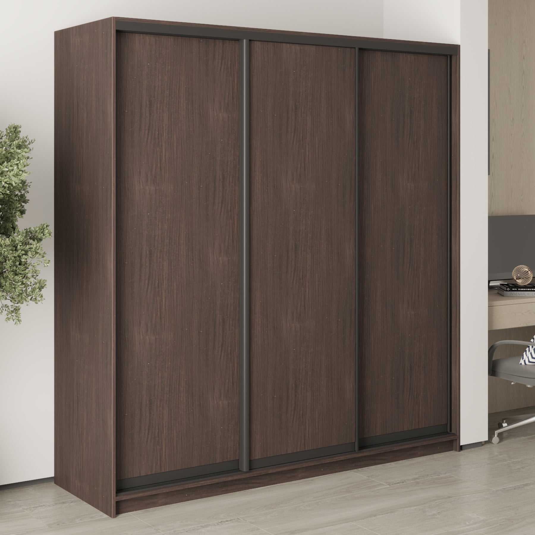 Шкаф-купе трехдверный Mebel Star Стандарт BG MBS-8294 200х45х210 см Дуб ристрето (1007705) Шкаф-купе трехдверный Mebel Star Стандарт BG MBS-8294 200х45х210 см Дуб ристрето (1007705)