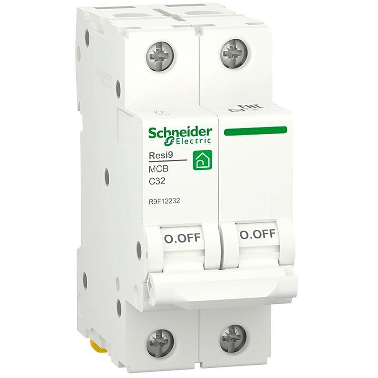 Автоматический выключатель Schneider Electric RESI9 6кА 2P 32A C (R9F12232)
