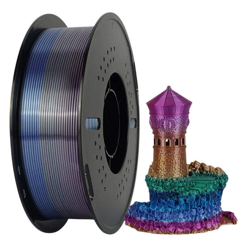 Пластик для 3D-принтера KINGROON PLA Silk Rainbow Universe (B01891)