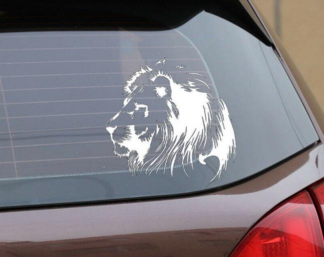 Наклейка на заднее стекло 3D Tuning Studio Лев 250х250х0,060 мм (10311)