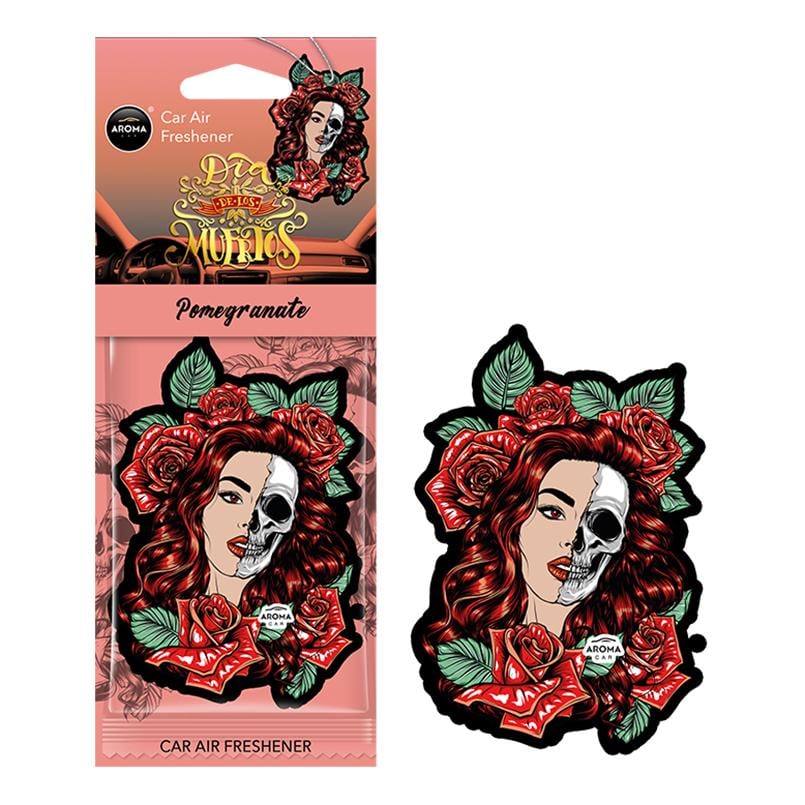 Ароматизатор Aroma Car Cellulose Dia De Los Muertos - Pomegranate сухой
