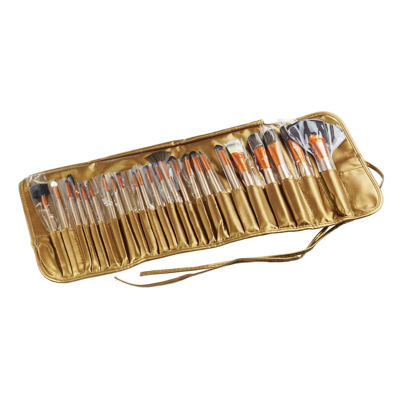 Набор кистей Wellamart для макияжа в чехле 24 шт. (5498)