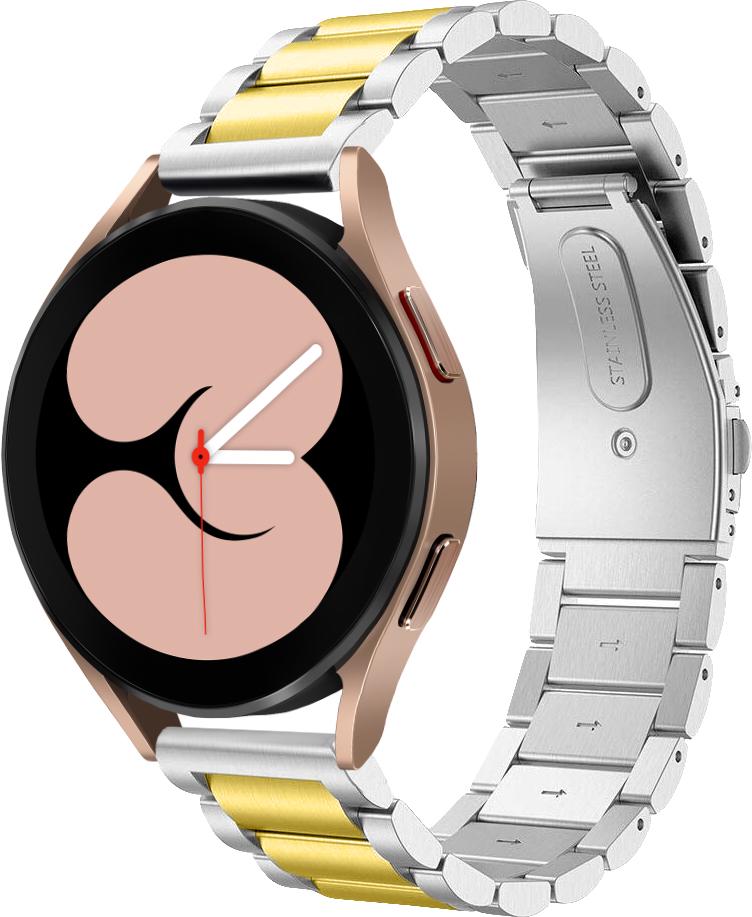 Металлический Ремешок Shain Line для Galaxy Watch 4 40 мм Silver Gold (28109-67)
