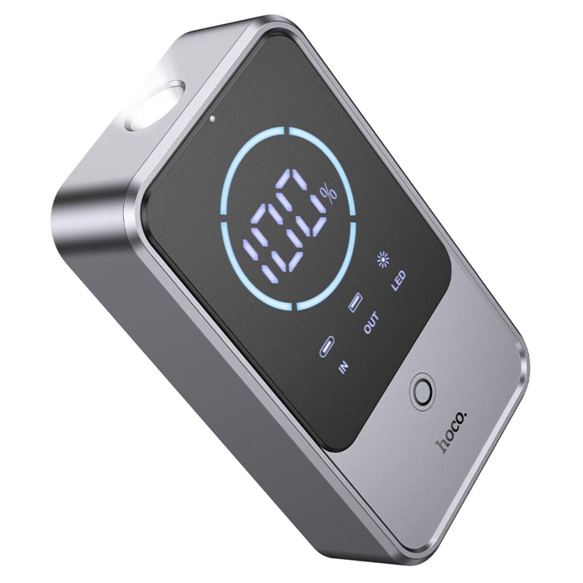 Пуско-зарядний пристрій автомобільний Hoco QS7 Source Smart Emergency Start-Up Power Bank 10000 mAh Grey (6942007662840)