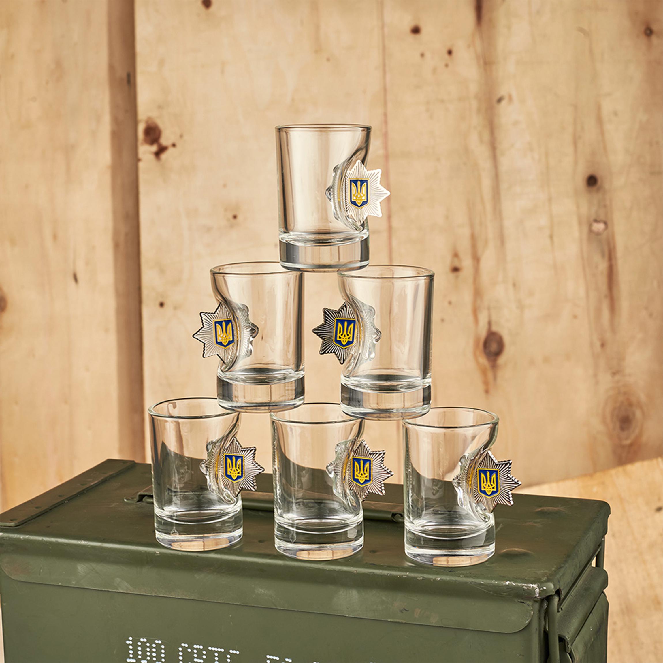 Набор VSKLO БК маленький графин и рюмки Полиция (28918591) - фото 4 Набор VSKLO БК маленький графин и рюмки Полиция (28918591) - фото 4