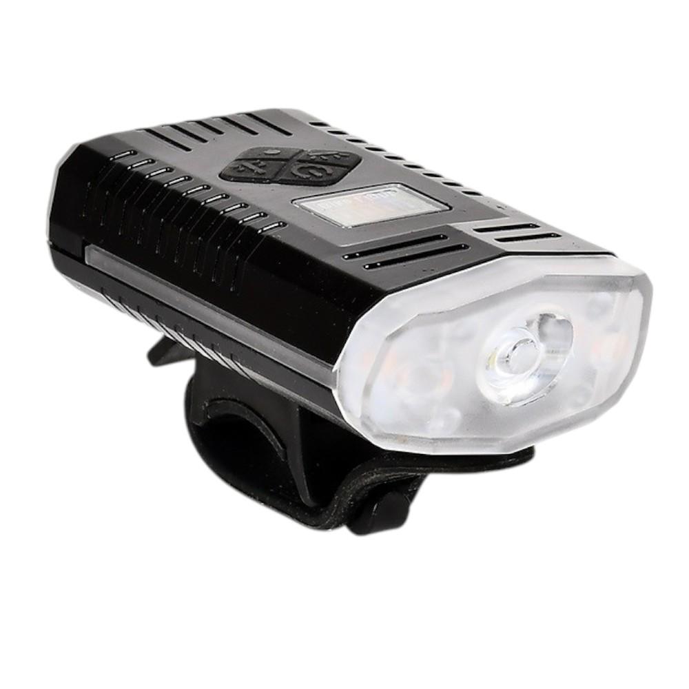 Фонарик для велосипеда Stenson VL97746 с креплением на руль Черный (25307697)