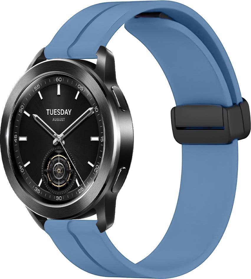 Ремешок силиконовый Rysta для Xiaomi Watch S3 Light Blue (41853-0B)