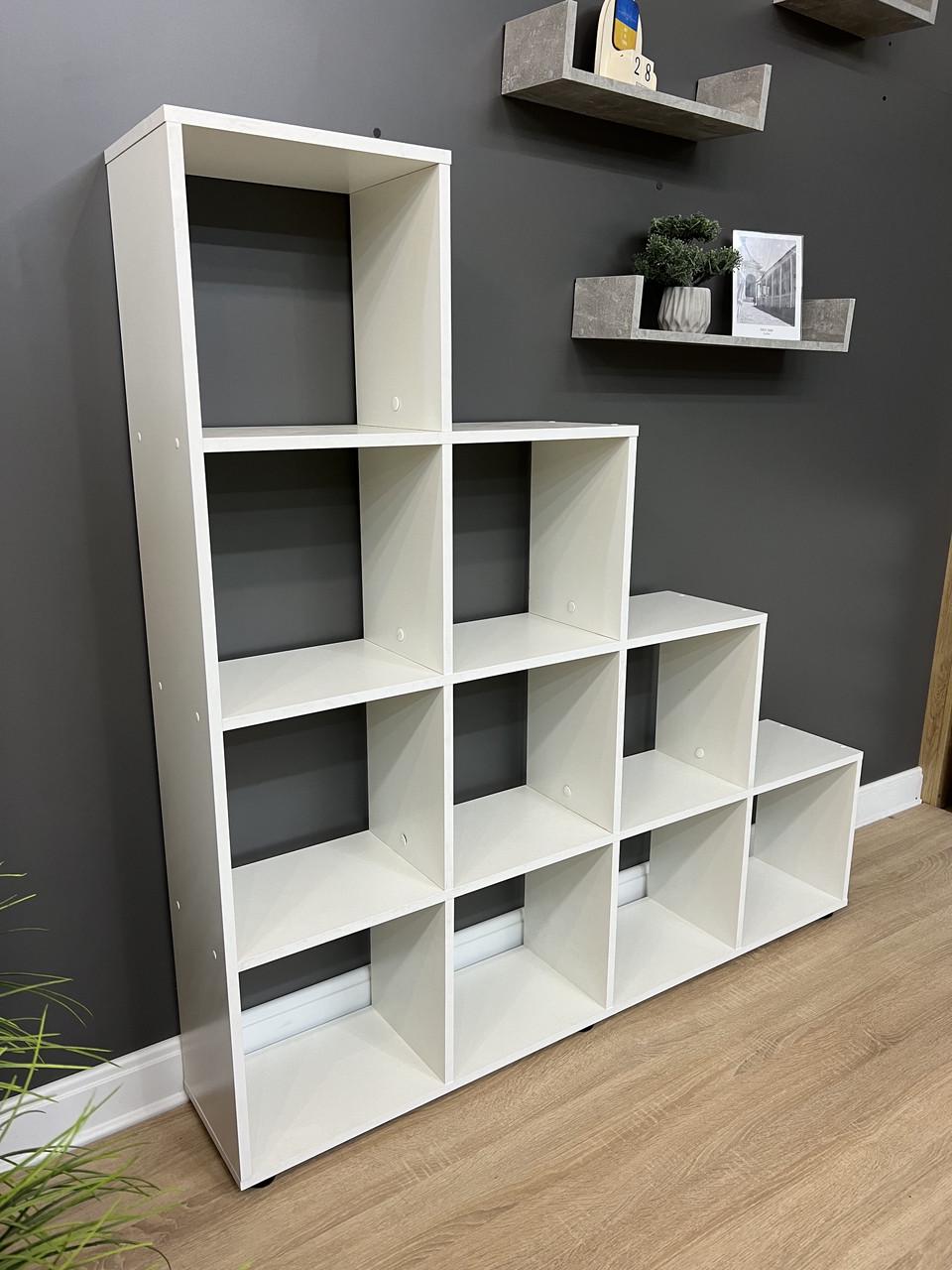 Стелаж на 10 комірок А-5 1400/1425/252 мм Білий - фото 2 Стелаж на 10 комірок А-5 1400/1425/252 мм Білий - фото 2