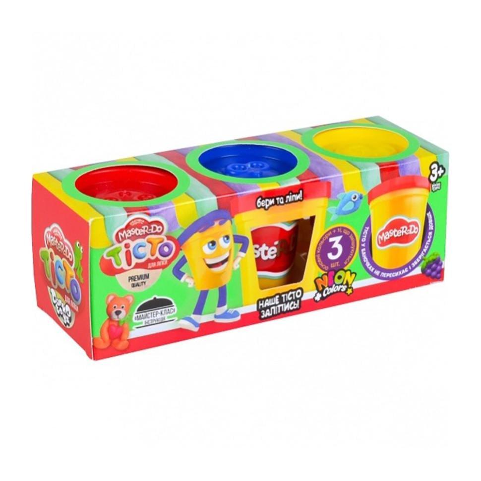 Креативна творчість тісто для ліплення Danko Toys Master Do TMDB-01-04U 3 банки (RLT33154)