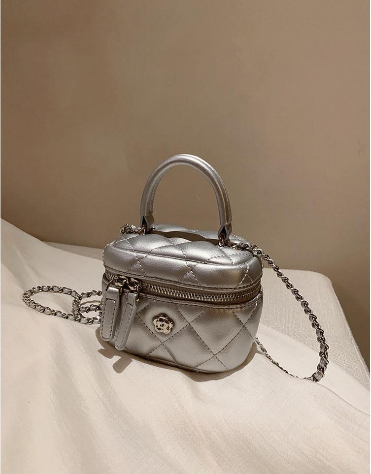 Женская сумка-косметичка 10660-SMALL Vanity Bag Серебристый (29472143)