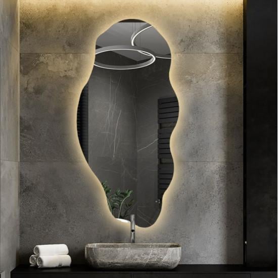 Зеркало дизайнерское фигурное с подсветкой Wea 143x70 см