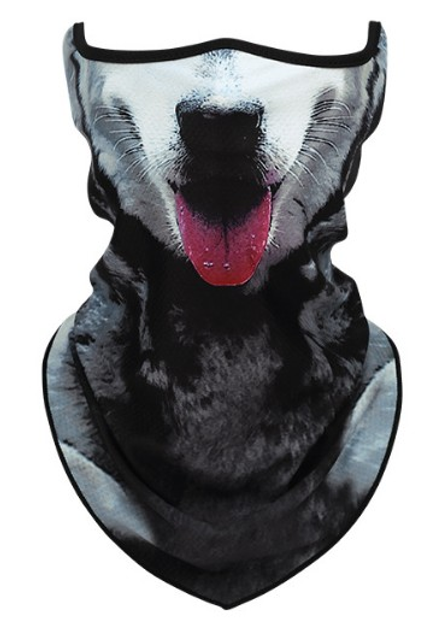 Маска-подшлемник лыжная 3D Хаска с рисунком 3Д One Size (623512421)