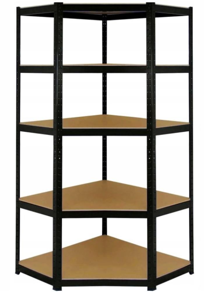 Стеллаж угловой Siker CGS40 металлический 5 полок 180x90x40 см Черный (147-76-40810120)
