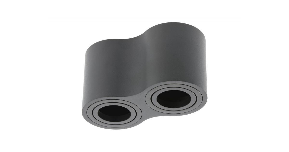 Светильник точечный GTV AVEIRO DUO OS-AV80160OK2-00 2хGU10 поворотный двойной Черный