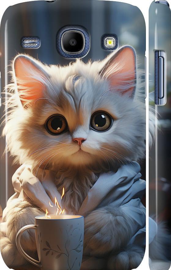 Чехол на Samsung Galaxy Core i8262 White cat (5646m-88-42517)