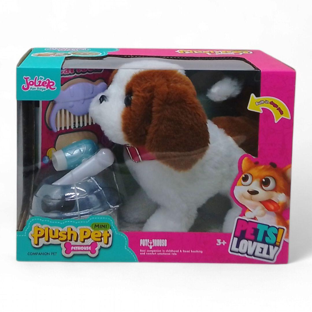 Інтерактивна іграшка Plush Pet Песик Біло-коричневий (22655734)