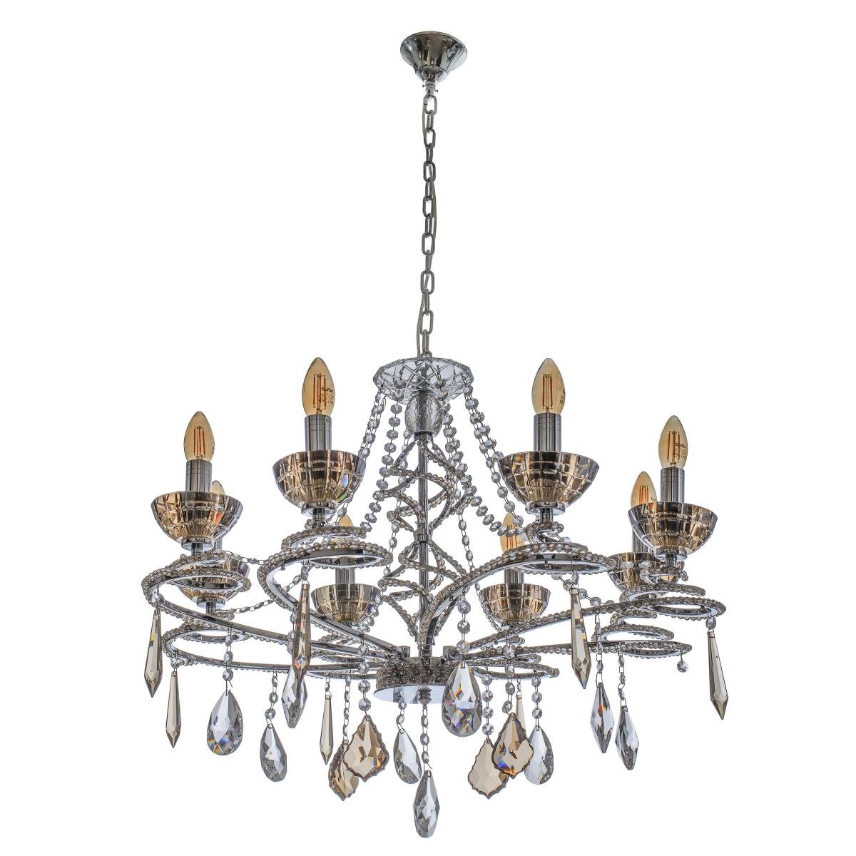 Люстра свічка підвісна кришталева класична Brille BCL-315S/8